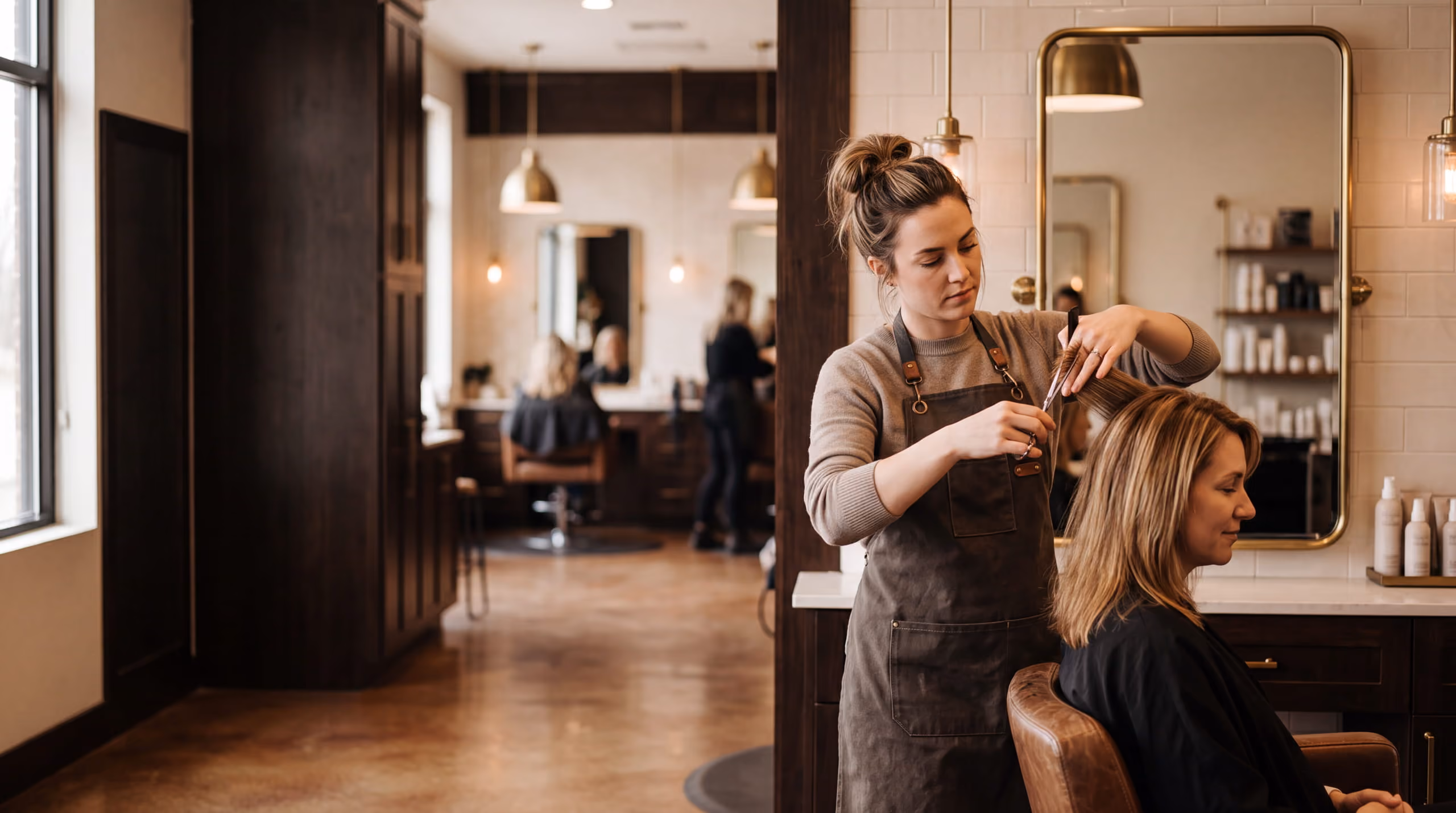 Sfeerbeeld van het interieur van Kapsalon Wiggers